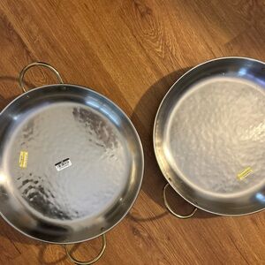 Threshold Serving Tray with Gold Handles